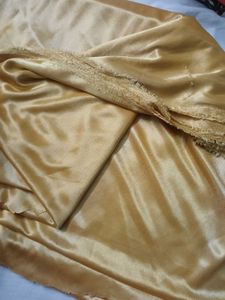5m Gold Satin Fabric Piece