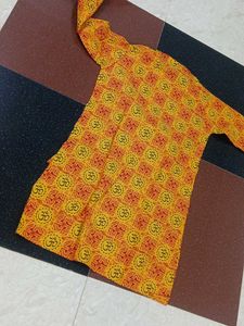 Om Cotton Kurta