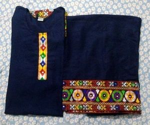 Bohemian Embroidered kurta set