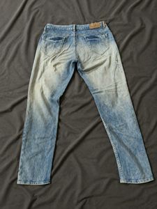 Original Spykar Distressed Light Wash Skinny Jeans