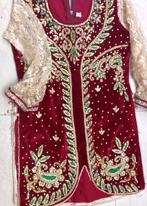 Heavy Work Velvet Dress