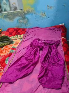Punjabi Wedding Satin Silk Suit With