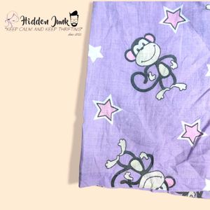 Cute Monkey &amp; Star Print Pajama Shorts