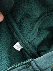 kids Green Zip-Up Hoodie