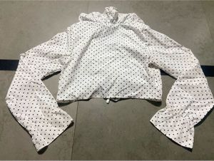 Chic Polka Dot Ruched Crop Top