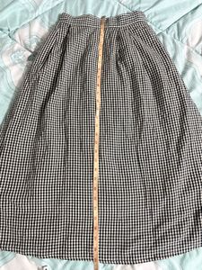 Set of 2 (Black Vest &amp; Gingham Skirt)