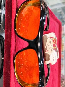 Stylish Black & Orange Sunglasses