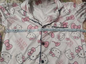 Hello Kitty night Set - White &amp; Pink