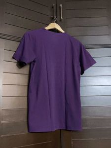 Dillinger Women Purple Printed Oversized T-Shirt