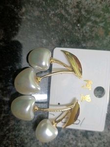 Cute Cherry Pearl Earrings