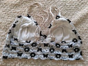 Lace Bralette with Floral Pattern