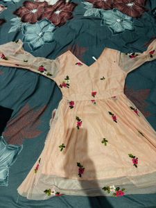 Elegant Floral Embroidered Ethnic Gown