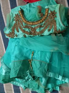 Sea green lehnga choli