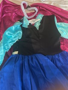 Halloween Princess Anna Costume with Cape