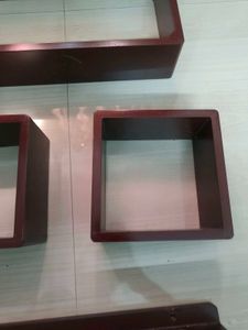 Set of 3 Wooden Display Shelves
