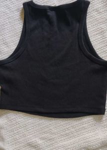 H&amp;M Ribbed Cropped Tank Top
