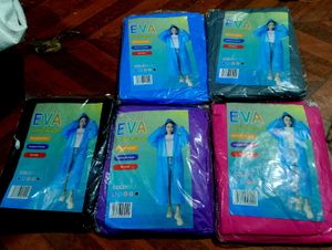 Fashionable EVA Raincoats - Pack of 4