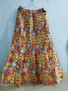 Floral Printed Long Skirt
