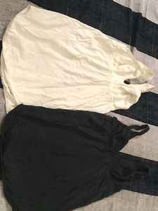 Set of 2 Camisoles (Black & Cream)