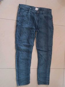 Max Stylish Textured Blue Denim Jeans
