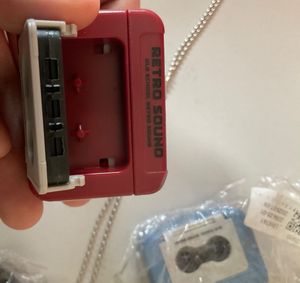 Red Retro Cassette Tape model working song and rec