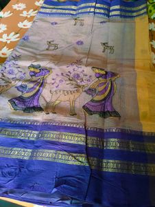 🛍️ Beautiful Cotton Saree with Deer Print