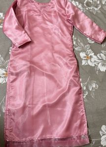 Pink Satin Dress