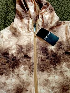 Tie-Dye Zip-Up top