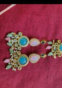 Designer Maang Tikka &amp; Earrings Set