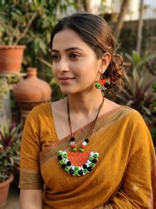 Handmade Ethnic Necklace &amp; Earrings Set