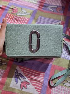 Stylish Mint Green Clutch Bag