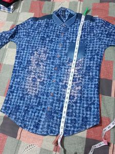 Blue Checkered Long Sleeve Shirt