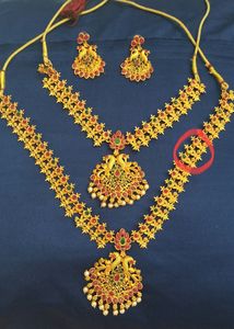 Double Neck Piece Fancy Jewellery Set