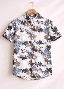 Stylish Floral Print Short Sleeve Shirt