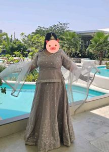 Dusty Nude Lehenga Choli Set