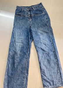 Womens Blue Wash Denim Jeans