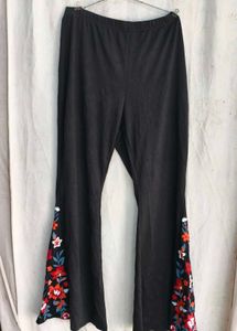 Embroidered Flare Pants