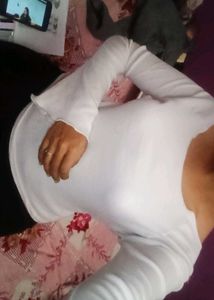 White Long Sleeve Top