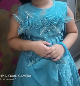Sky Blue Long Frock