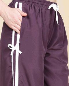 Stylish Purple Wide Leg Pants