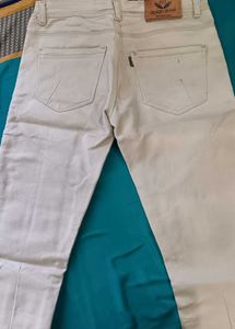 Stylish Beige Slim Fit Jeans