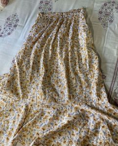 Flowy Floral Maxi Skirt