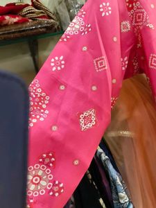 Vibrant Pink Printed Kurta