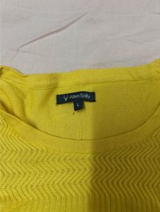 Allen sollyBright Yellow Knit Sweater