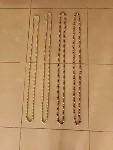 New Unused Set of 4 Beaded Necklaces Haar Mala