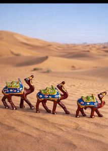 Decorative Camel Figurines Set