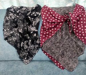 Patterned Scarves - Set of 2