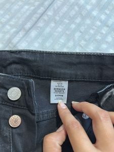 Black Denim Shorts
