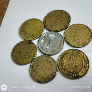 set of 7 Collectible worldwide tokens