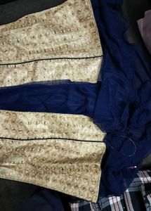 Embroidered Jacket style long kurta